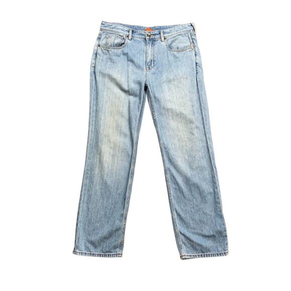Tommy Bahama Jeans Mens 34 Blue Cayman Island Relaxed Straight Denim Light Wash - Picture 1 of 11
